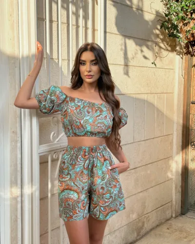 Cashmere Patterned Poplin Set