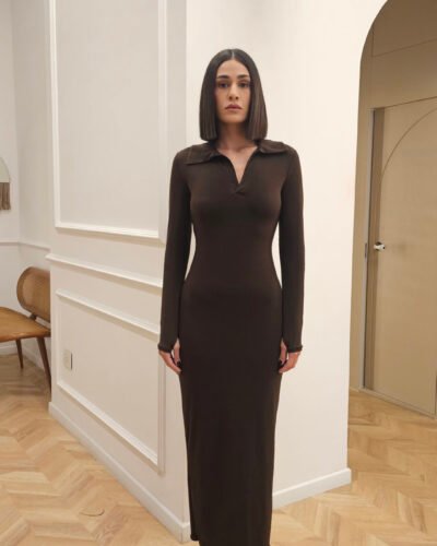 Stretch polo dress - Image 4