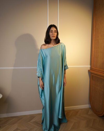 Satin Silk Kaftan - Image 4