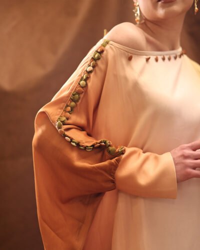 Satin Silk Ombre Kaftan - Image 2