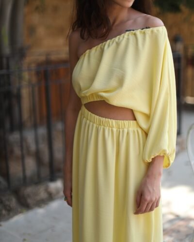 Yellow Linen Dress