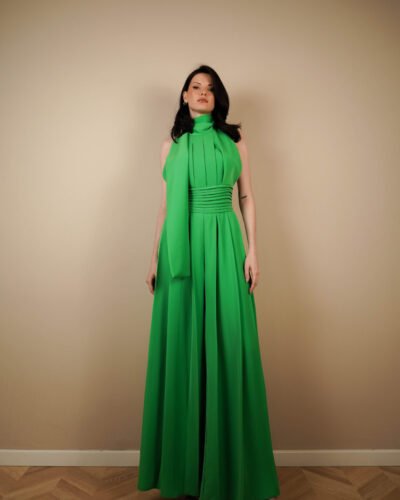 Open-back crêpe jumpsuit - Image 2