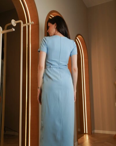 Demi Couture Midi Blue Classic Dress