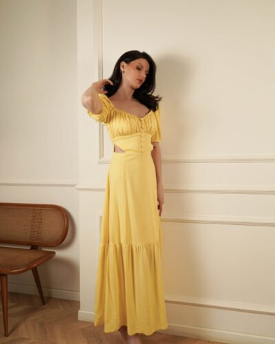 Demi Couture Linen Casandra Dress Nal by Nala