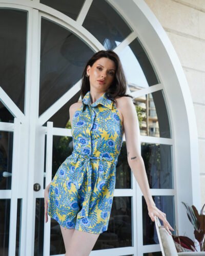 Floral Poplin playsuit