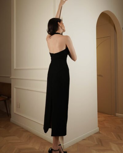 Demi Couture Midi Black Dress - Image 2
